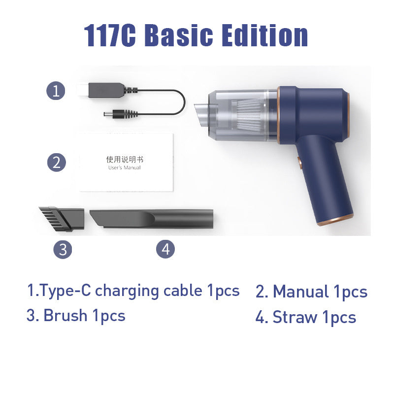 Aspirator auto portabil fără fir cu încărcare wireless 🚗🔋✨